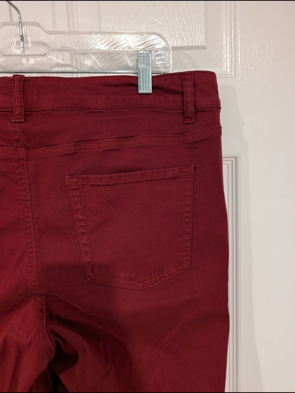 M Jeans by Maurices Burgundy Slim Boot High Rise Jean in Size 16W - Picture 8 of 12